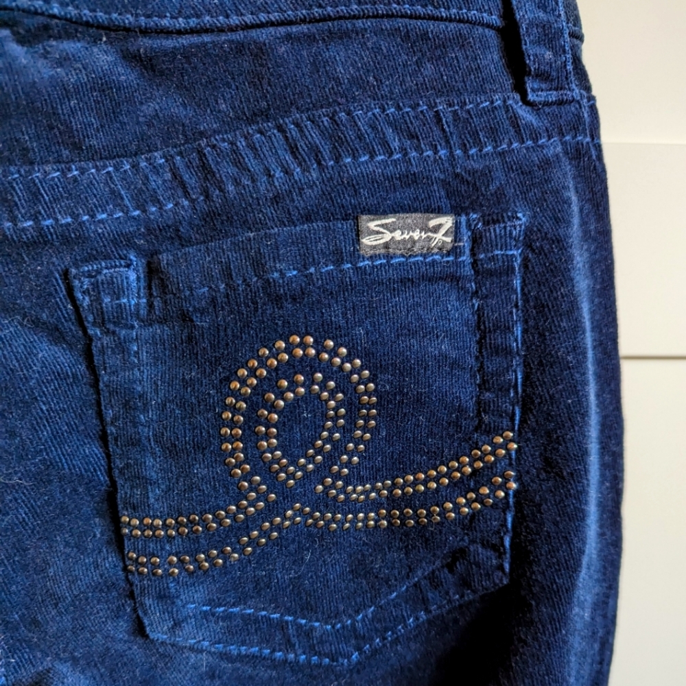 Seven7 Blue corduroy pants, size 6